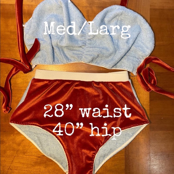 HANDMADE 2 PIECE SUNSUIT - Picture 1 of 2